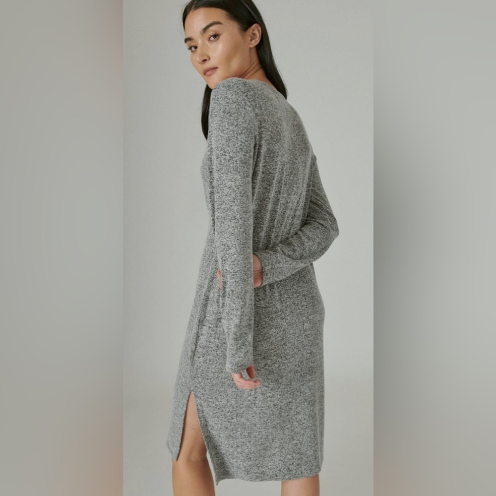 NWT! LUCKY BRAND Women's Cloud Jersey Ribbed Long Cardigan SIZE SMALL - Picture 4 of 10